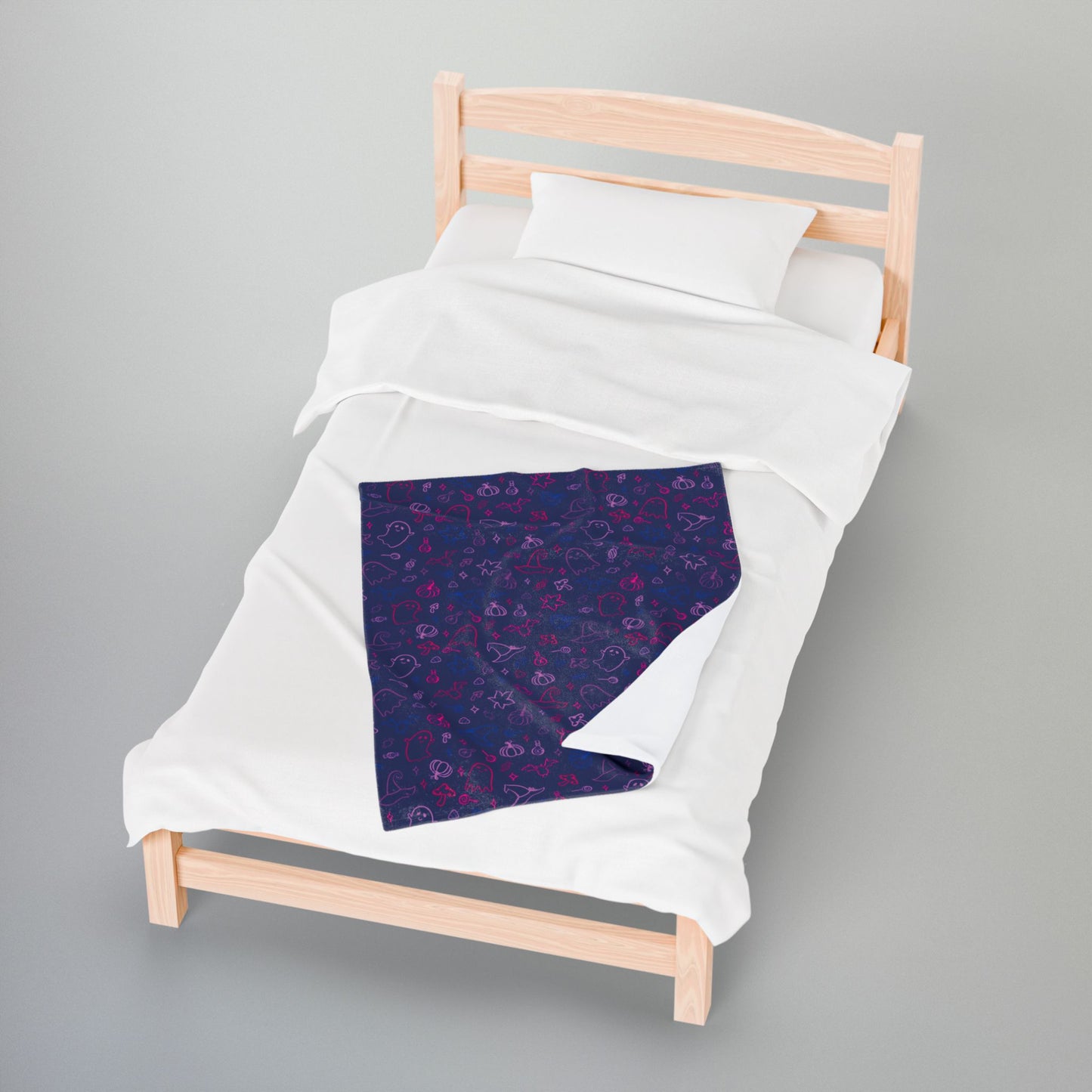 Bisexual Pride Halloween Velveteen Plush Blanket
