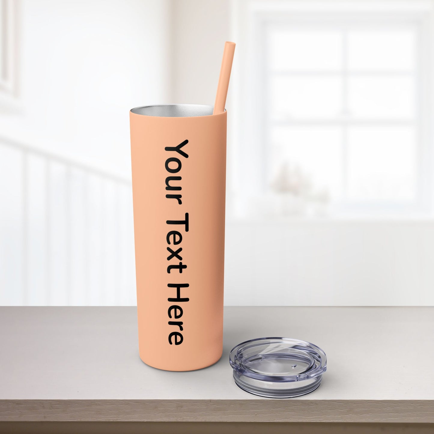 Custom 20oz Skinny Tumbler with Straw