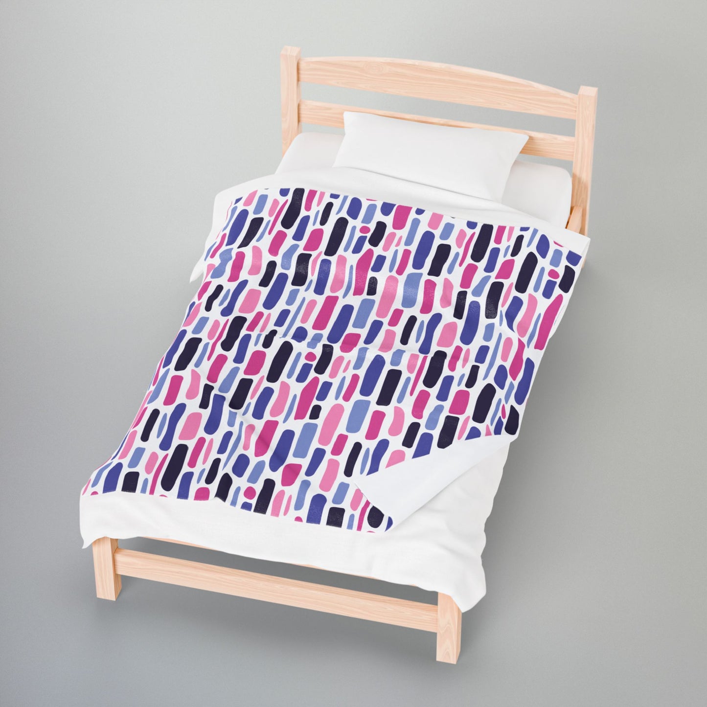 Omnisexual Staggered Mosaic Velveteen Plush Pride Blanket