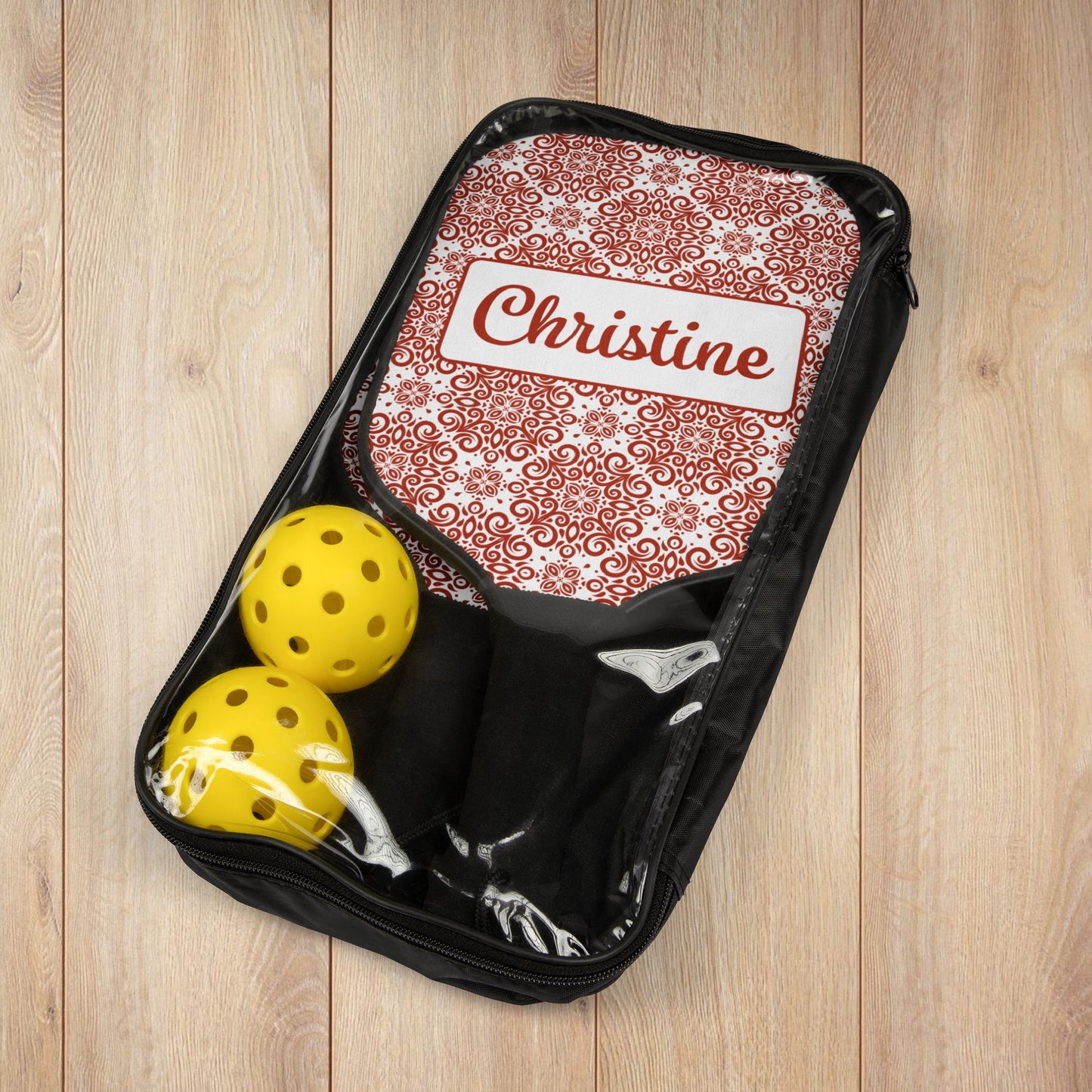 Frilly Red Pickleball Paddles