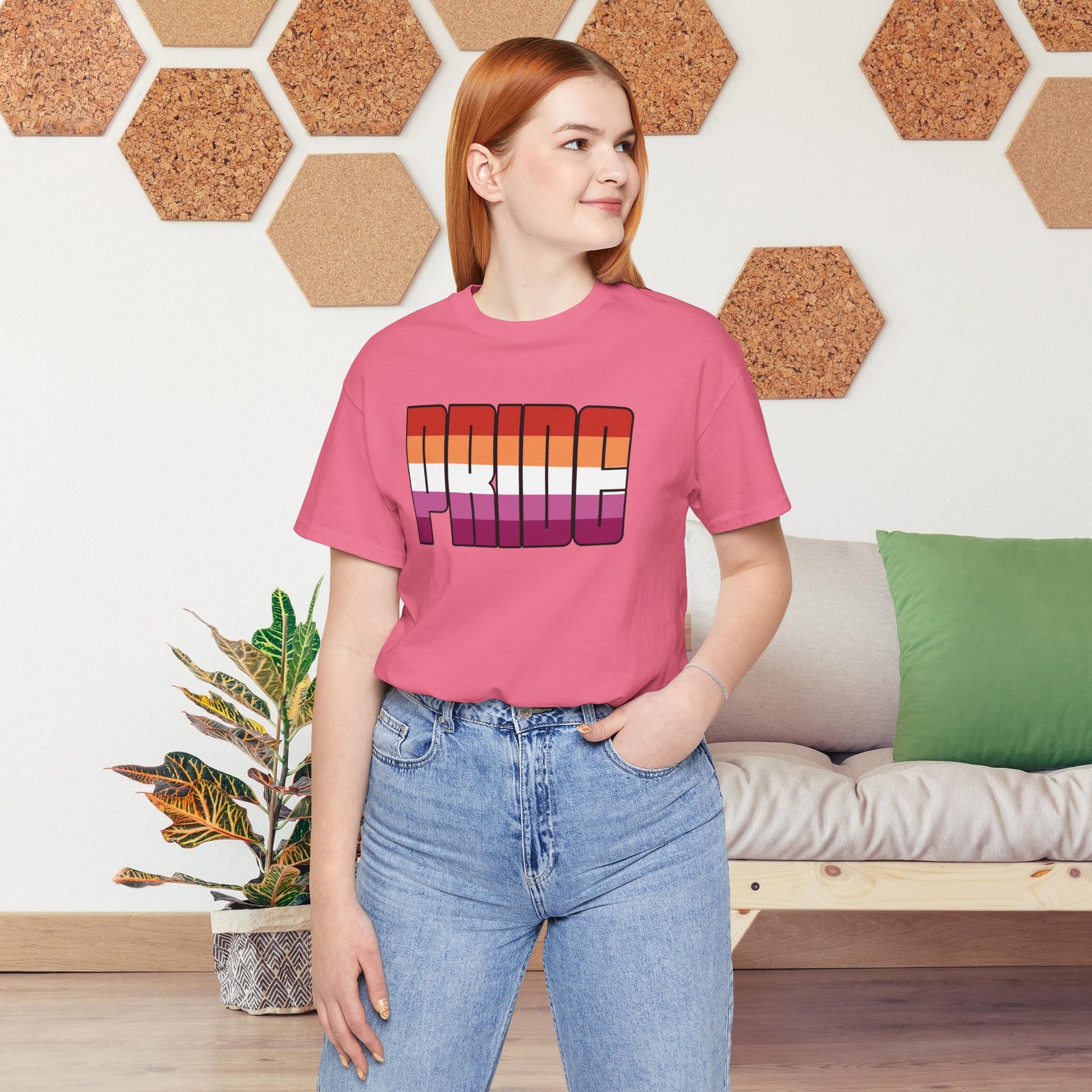 Lesbian Pride 5-Stripe Tee