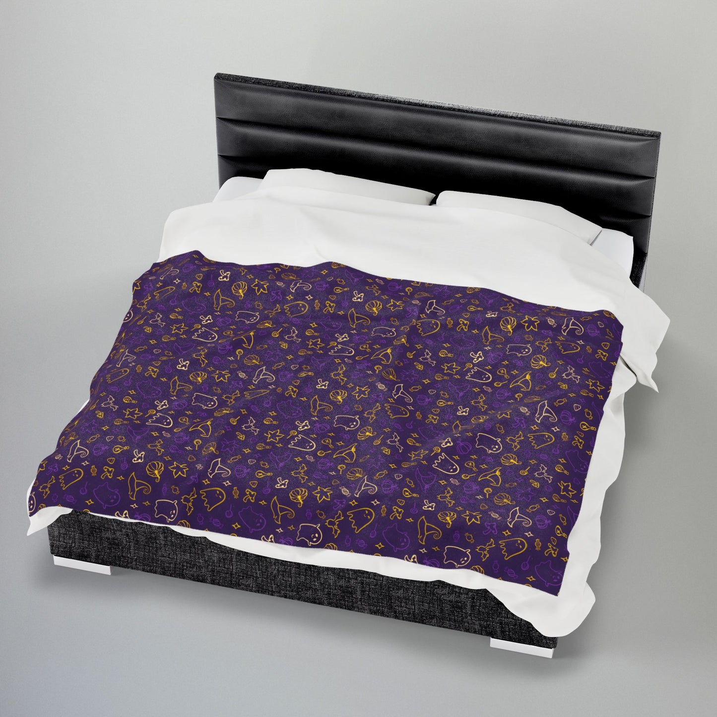 Intersex Pride Halloween Purple Velveteen Plush Blanket