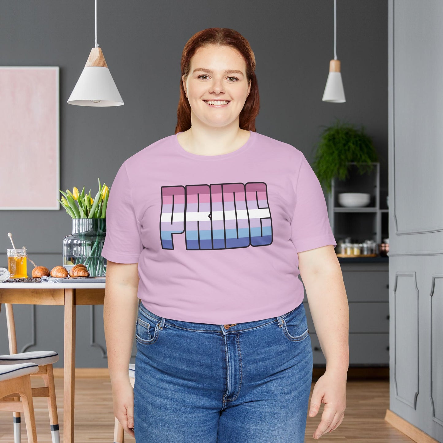 Lilac Bigender Purple Pride Tee