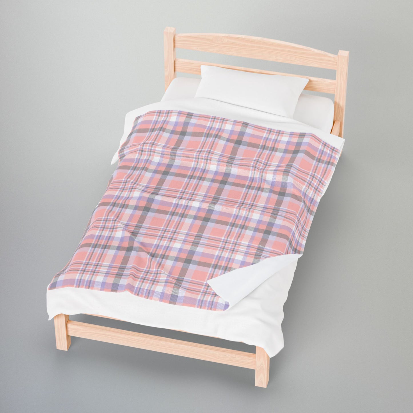 Cupioromantic Pride Plaid Velveteen Plush Blanket