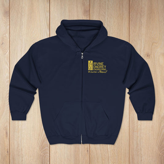 I Just Wanna Ride Dark Rides & Roller Coasters Zip Hoodie • Irvine Ondrey Engineering