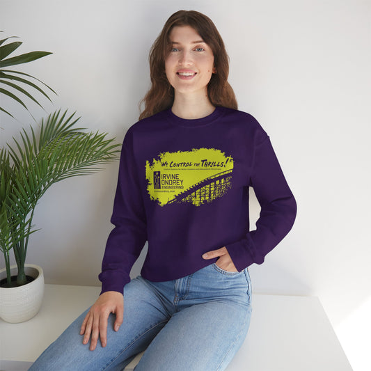 Purple OG Woodie Sweatshirt (FRONT graphic) • Irvine Ondrey Engineering