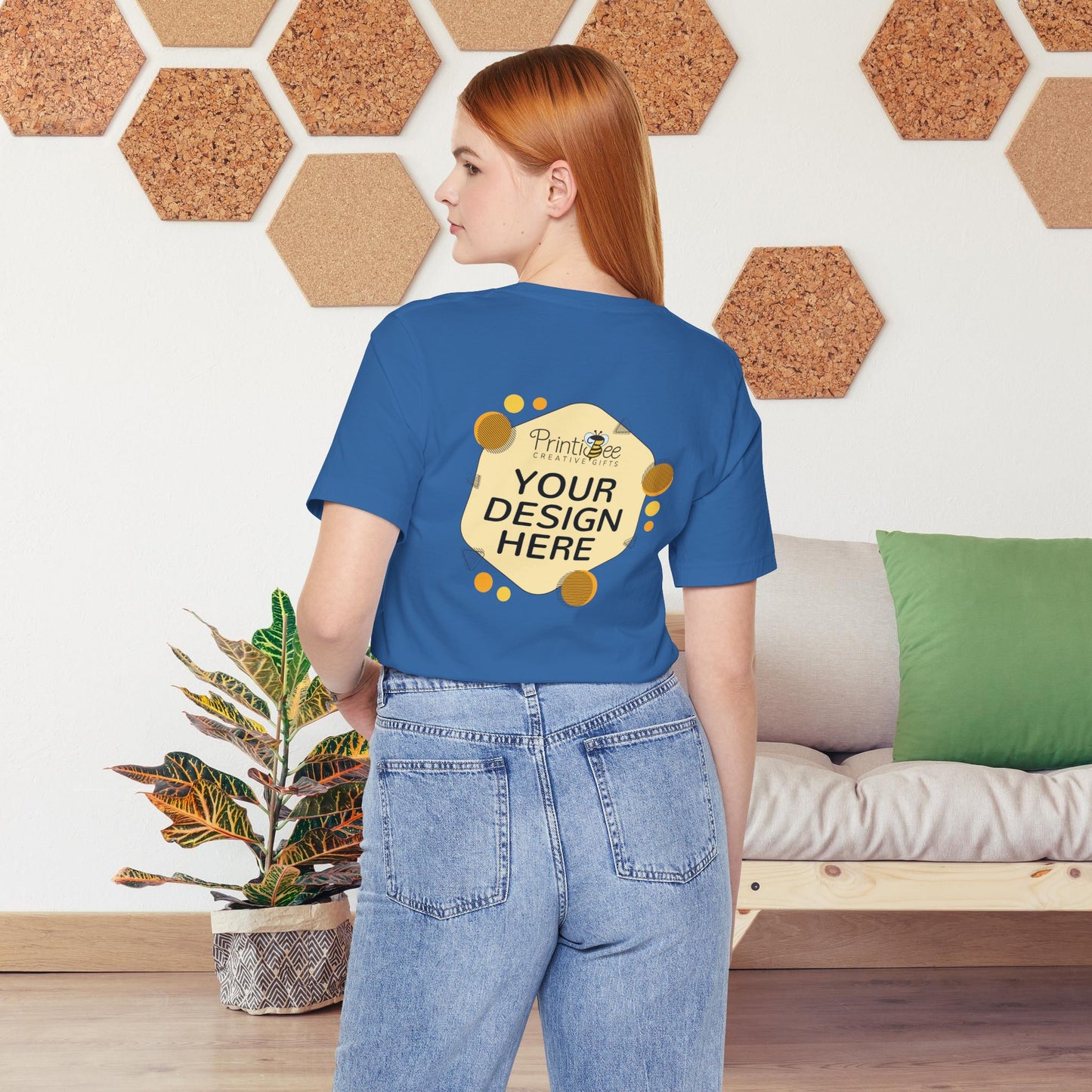 Custom Blue & Teal Tees for BELLA+CANVAS® 3001