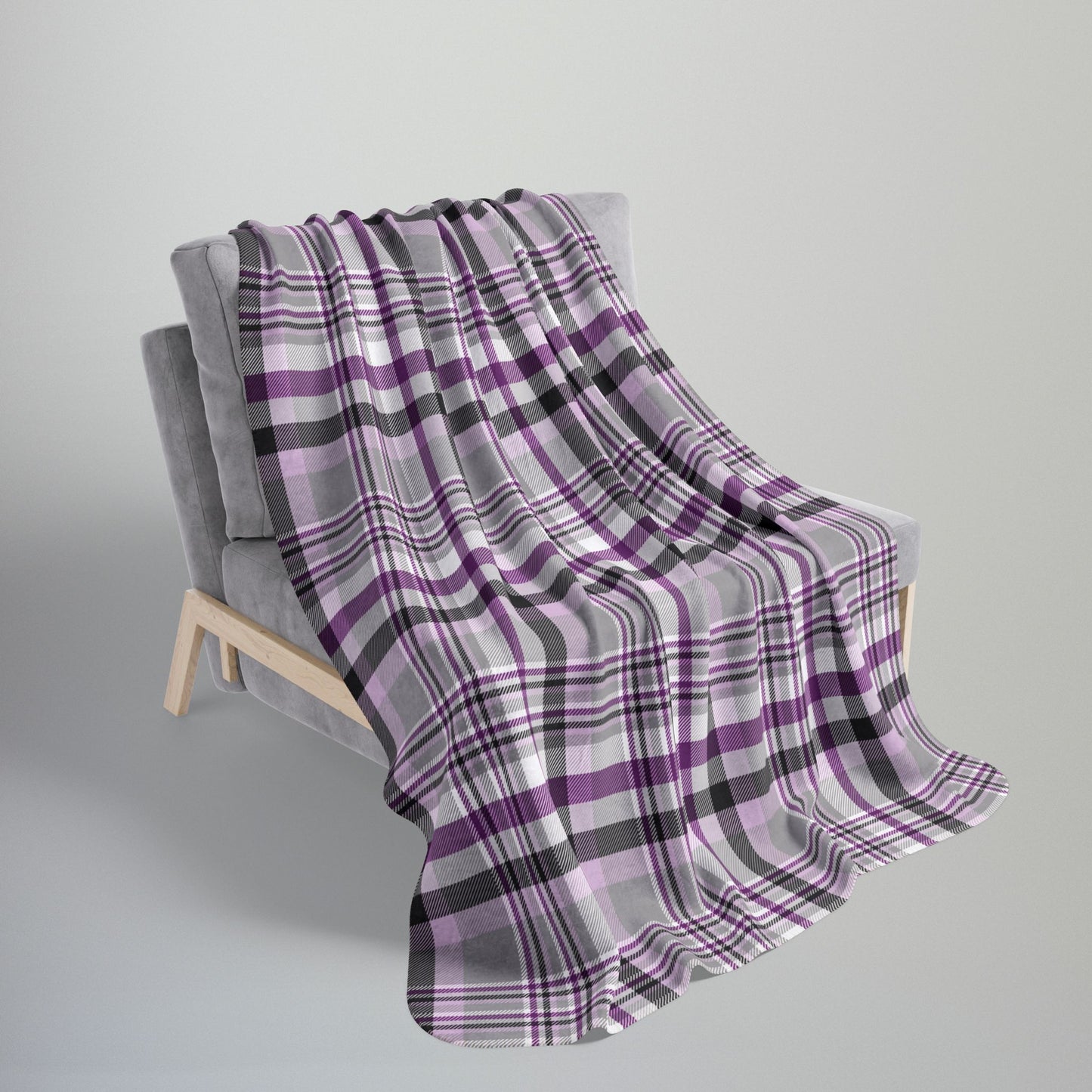 Demisexual Pride Plaid Fleece Sherpa Blanket