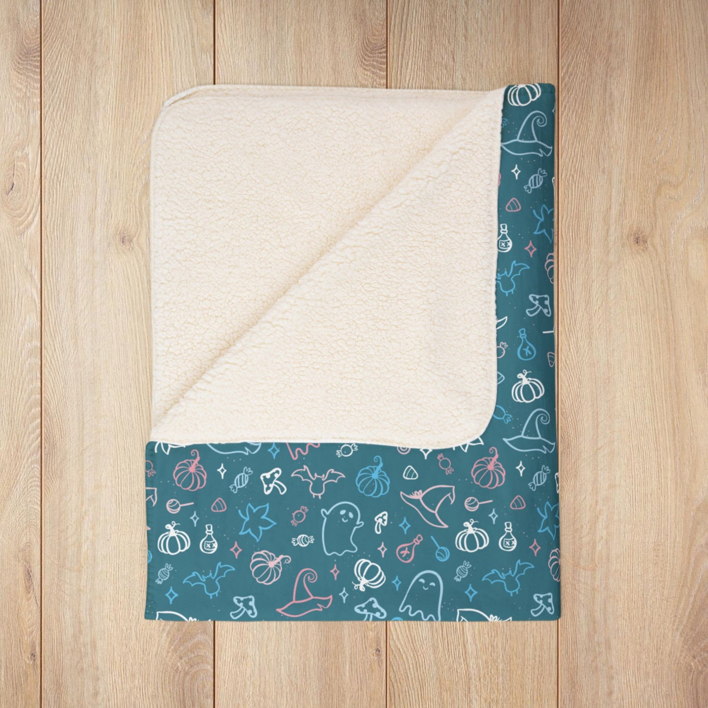 Transgender Pride Halloween Fleece Sherpa Blanket
