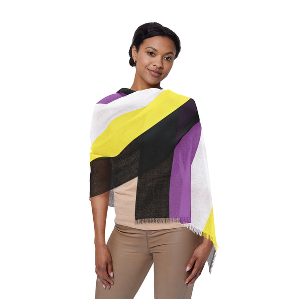27" × 71'' Anonbinary Pride Lightweight Scarf