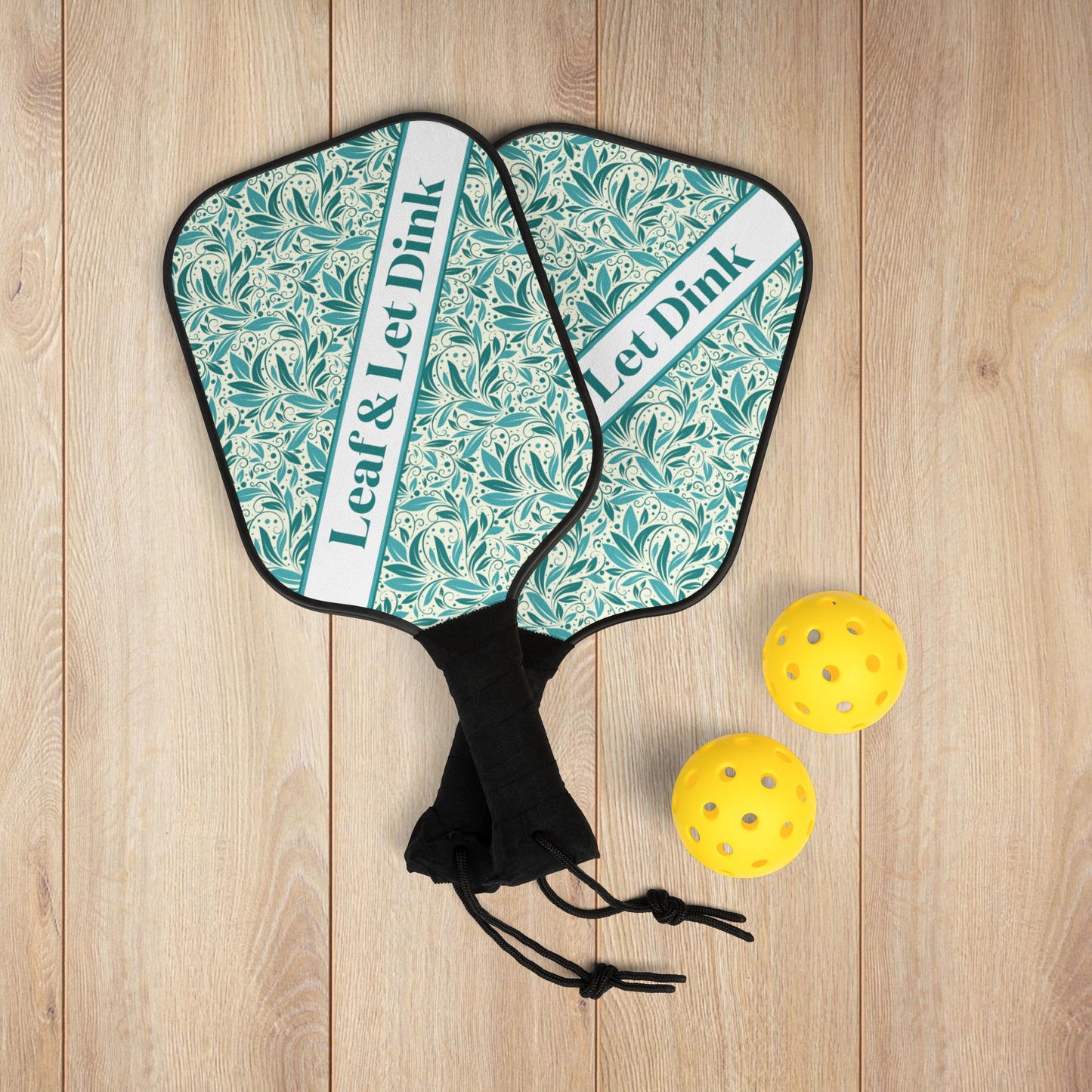 Leaf & Let Dink Pickleball Paddles