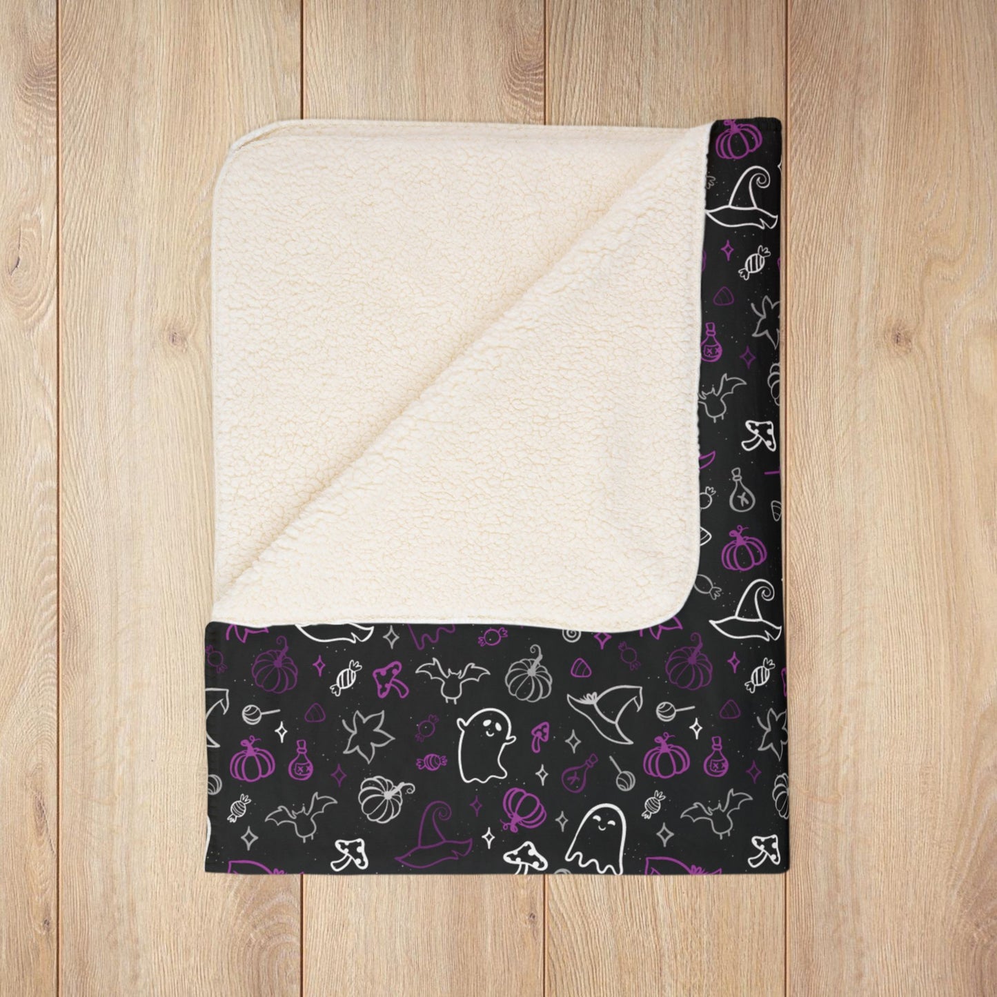 Demisexual Pride Halloween Fleece Sherpa Blanket