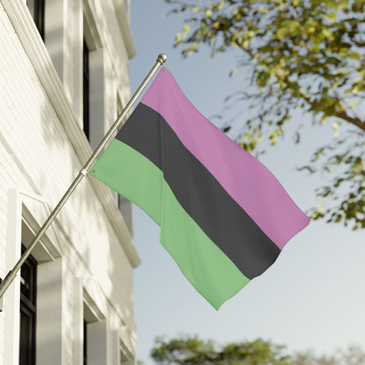36'' × 60'' Desinoromantic Pride Flag with Grommets