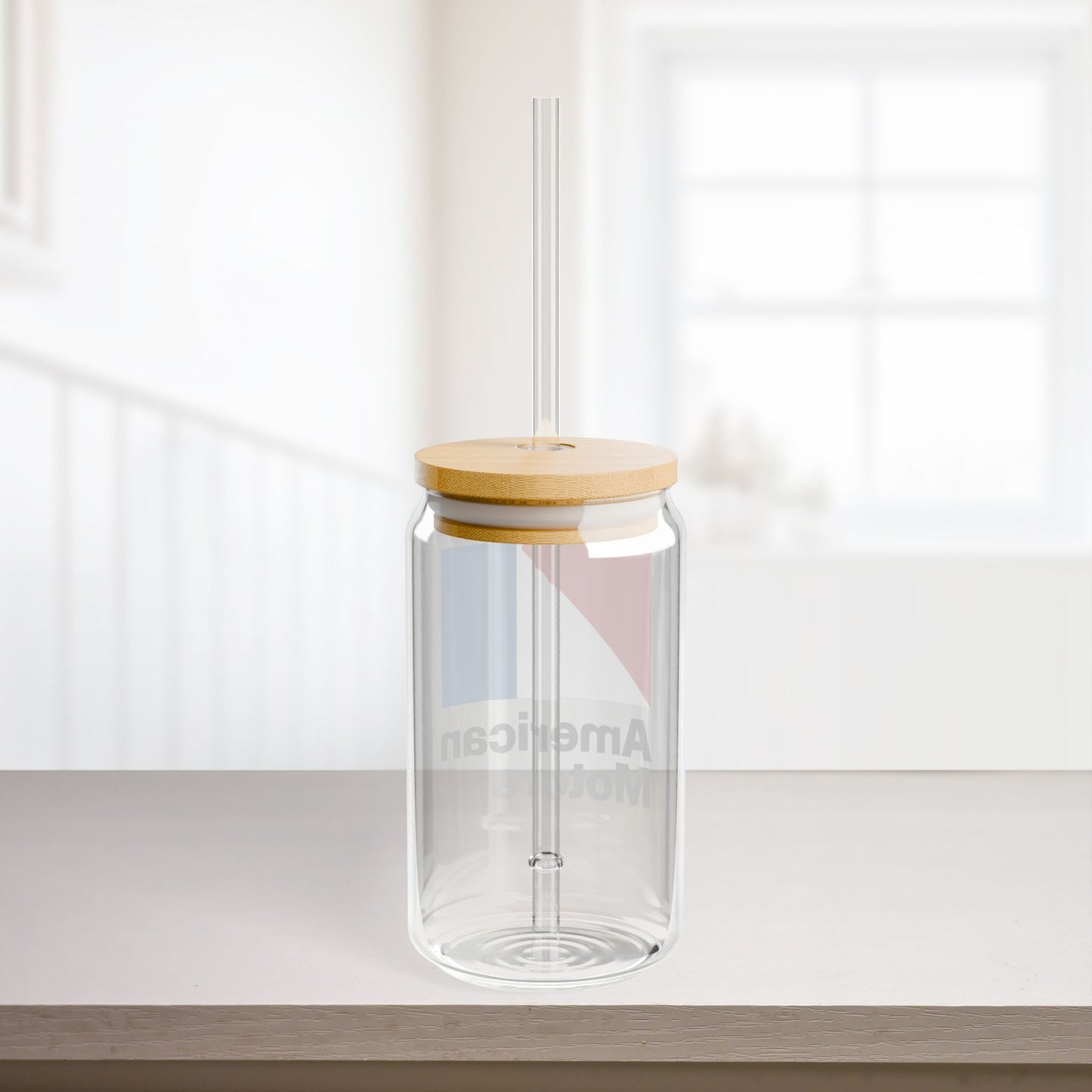 AMC Logo 16oz Sipper Glass with Lid & Straw