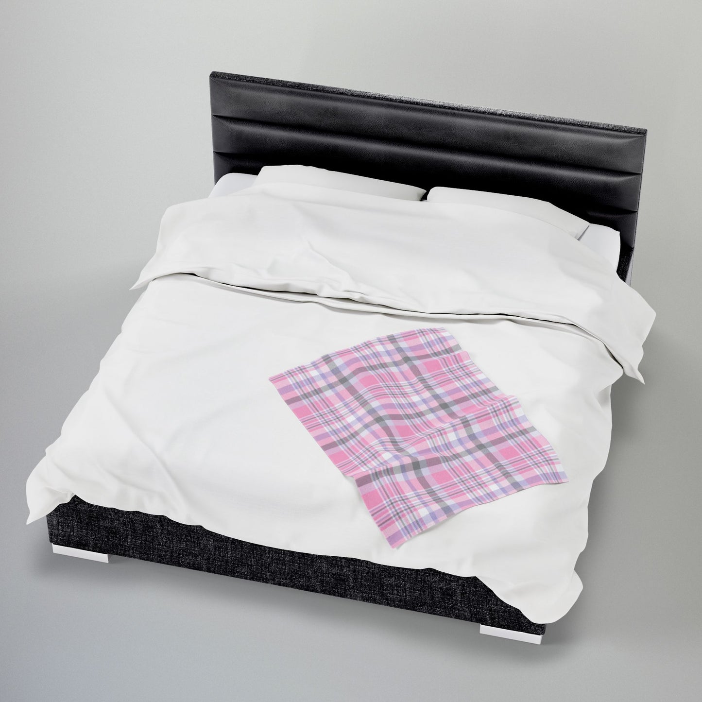 Cupiosexual Pride Plaid Velveteen Plush Blanket