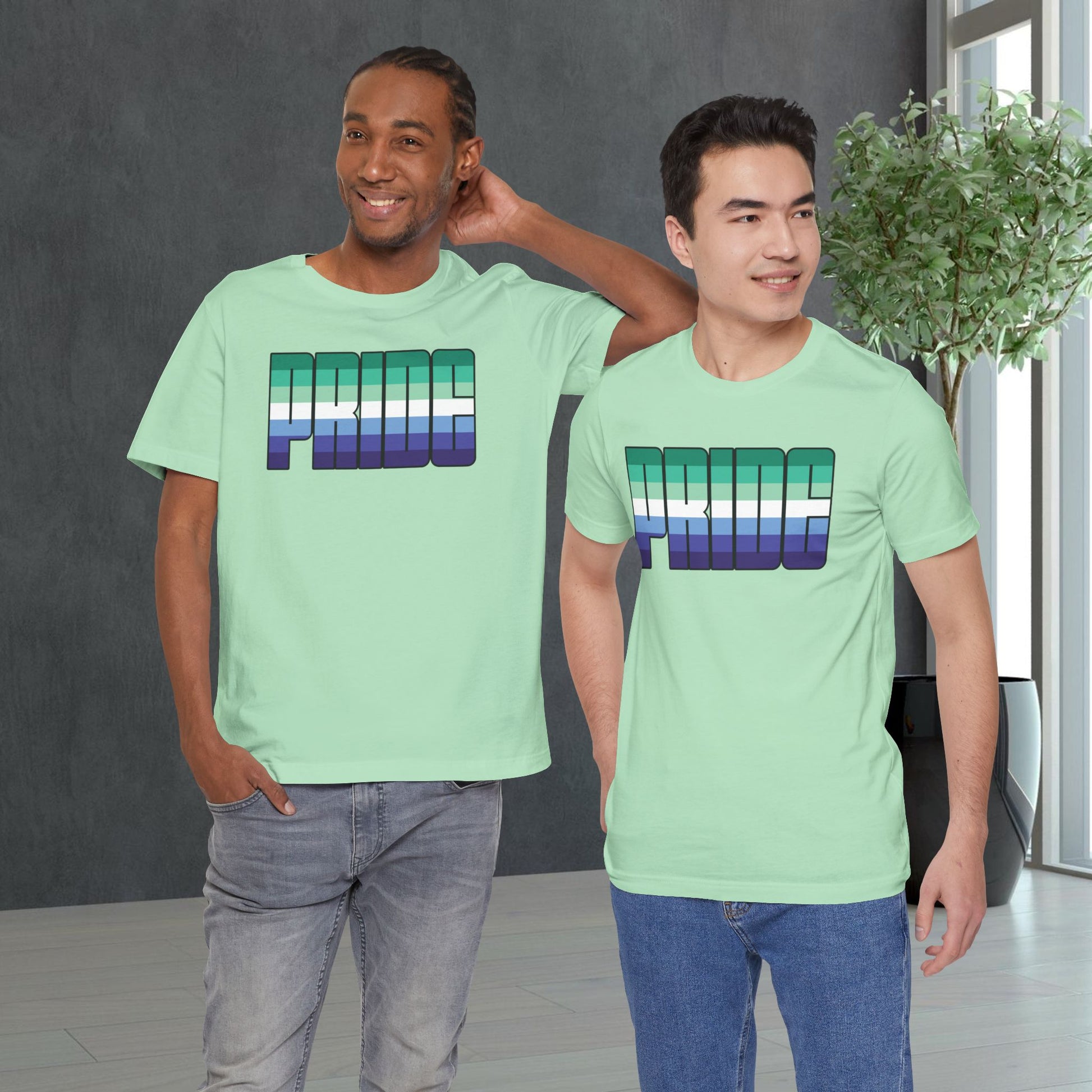 Gay Men Trans-Inclusive Pride 7-Stripe Tee