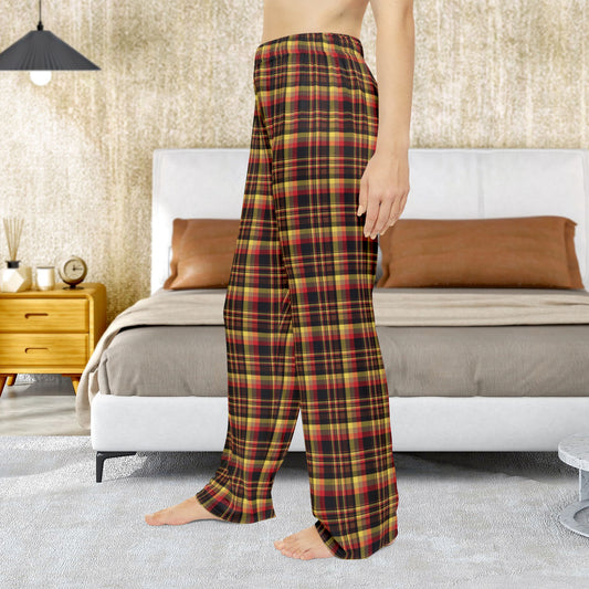 Women’s Black, Red & Yellow Gurnee IL Pajama Pants