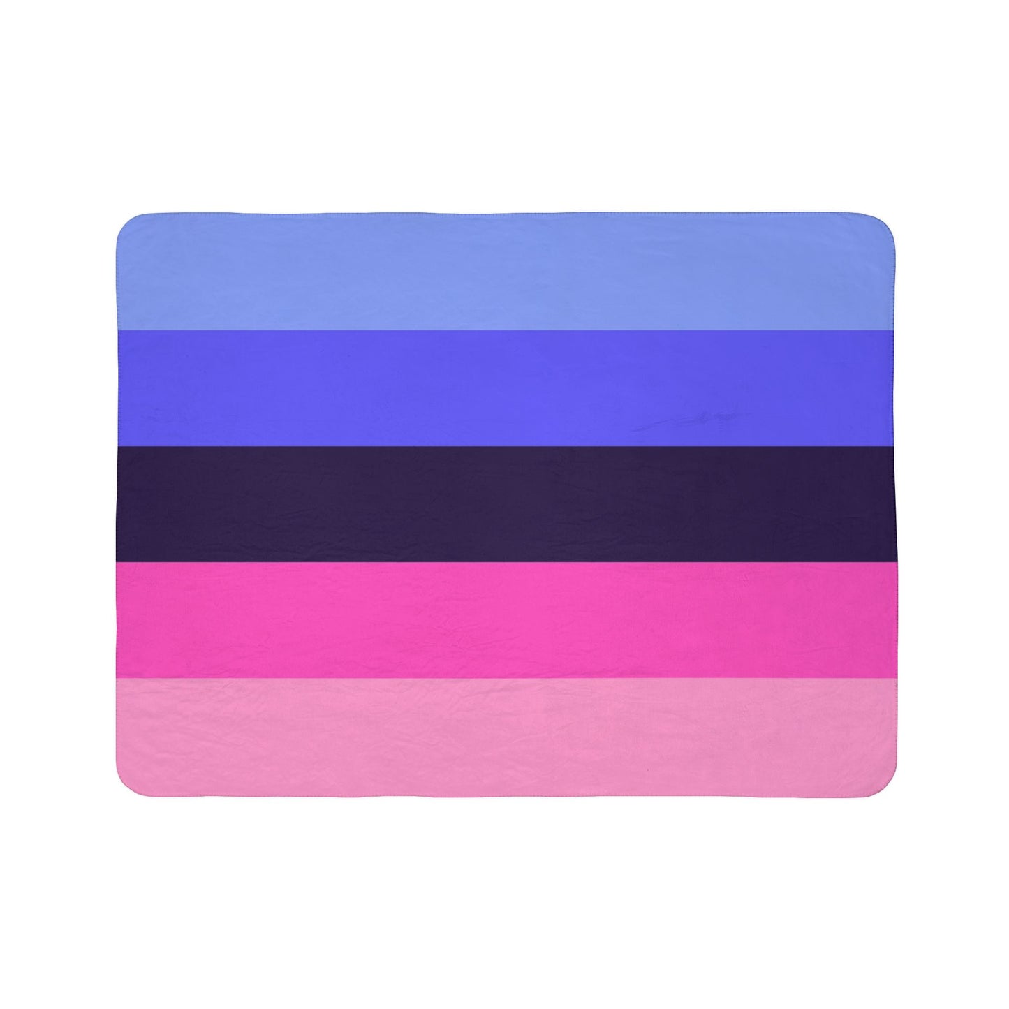 Fleece Sherpa Omnisexual Pride Flag Blanket