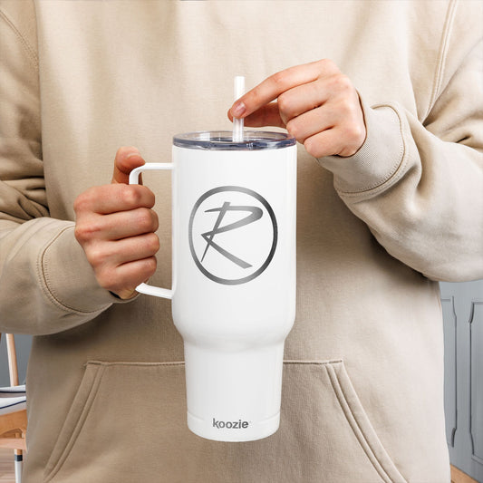 40oz White Rambler logo Engraved 40oz Insulated Tumbler