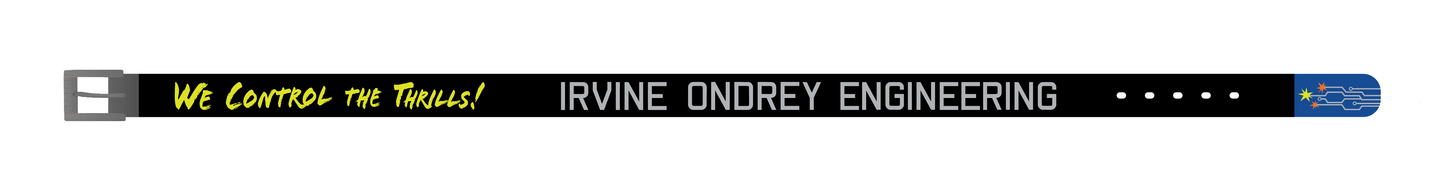 Black Irvine Ondrey Engineering Logo Belt
