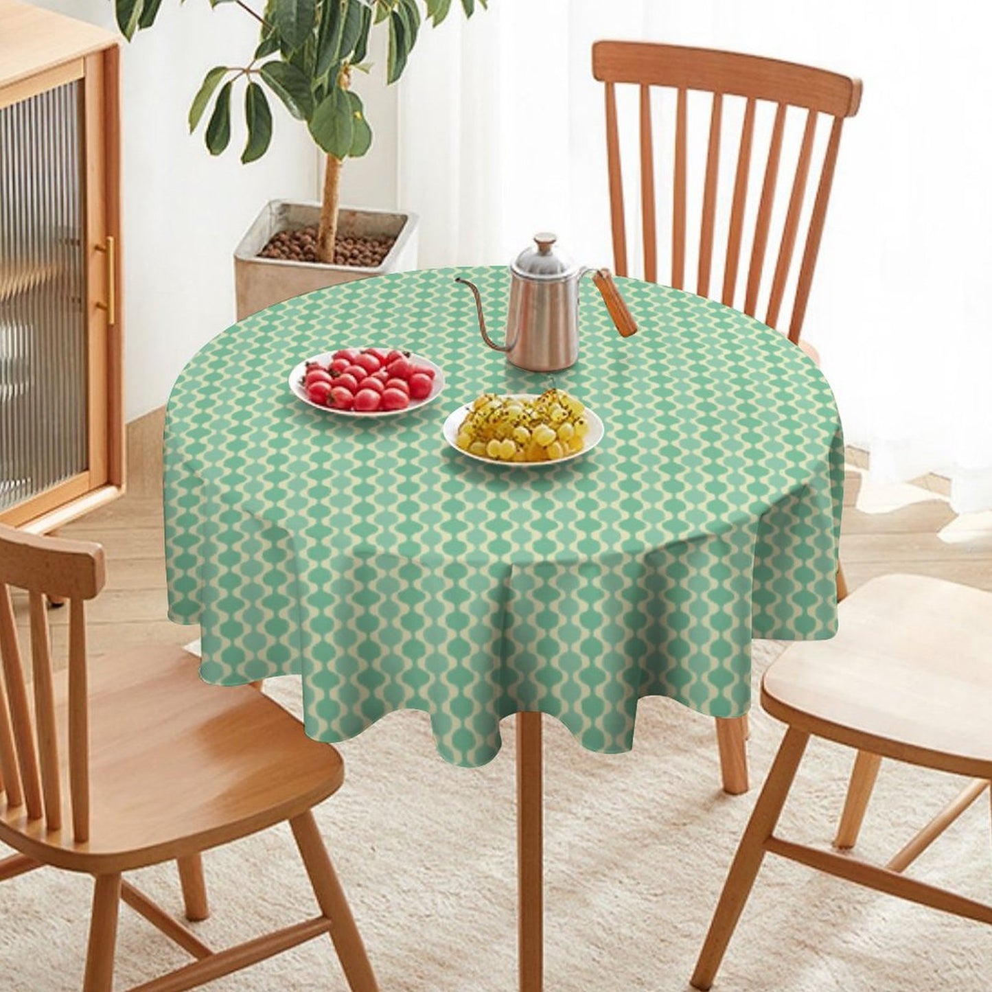MCM Balusters | Round Tablecloth for Round Table