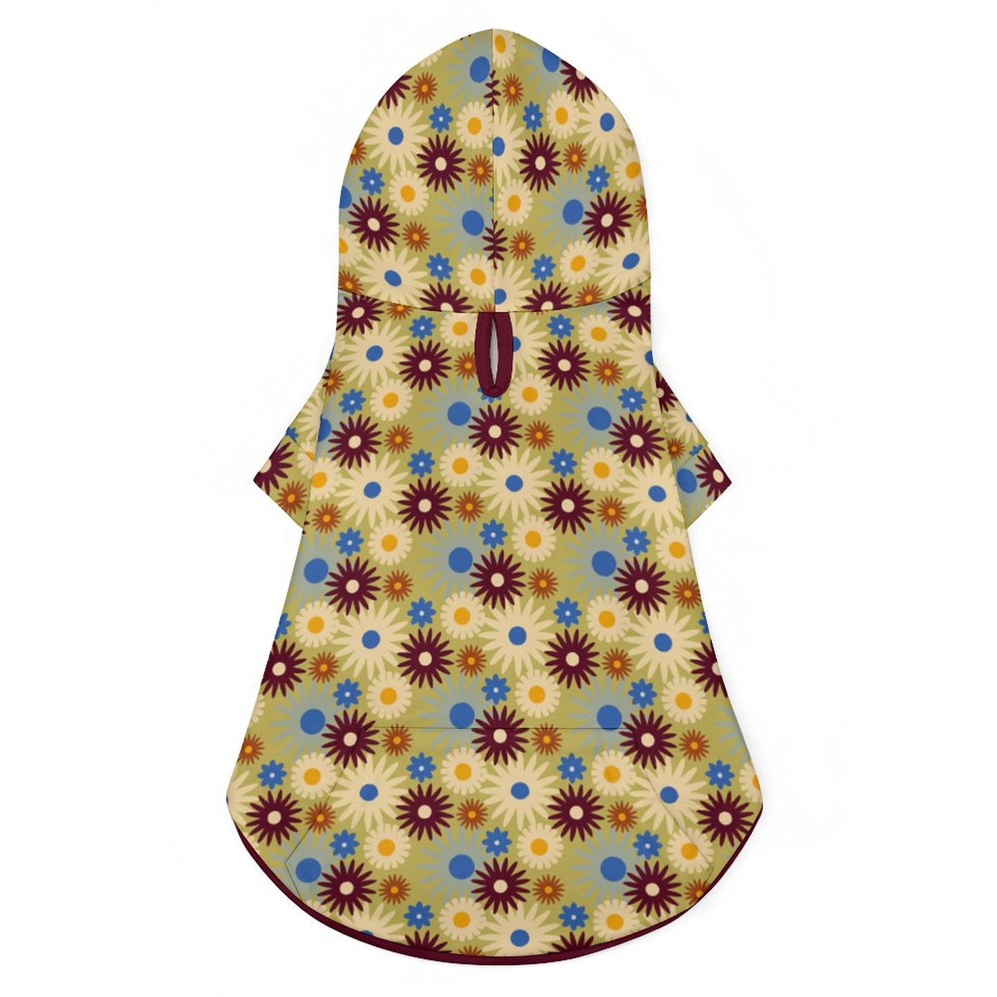 70s Floral Retro | Pet Hoodie (All-Over Printing)