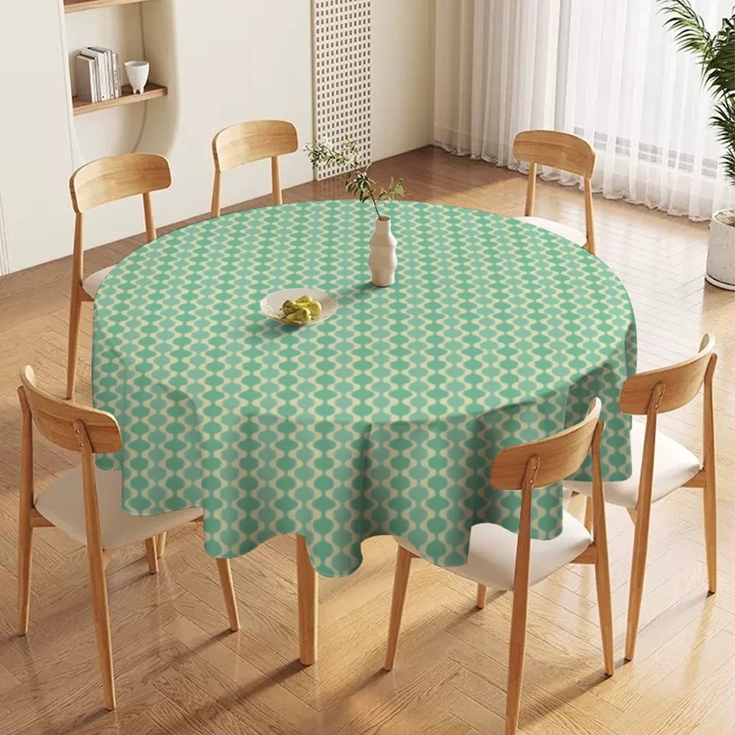 MCM Balusters | Round Tablecloth for Round Table