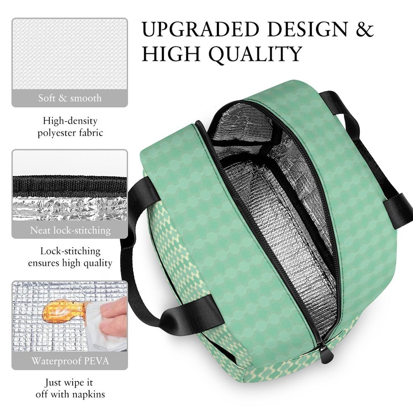 MCM Balusters | Insulated Lunch Bag with Pocket