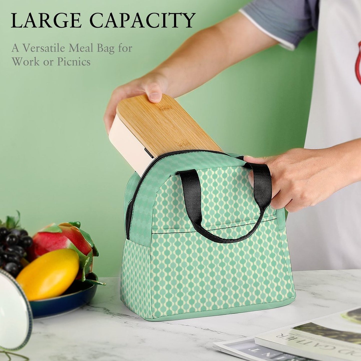 MCM Balusters | Insulated Lunch Bag with Pocket