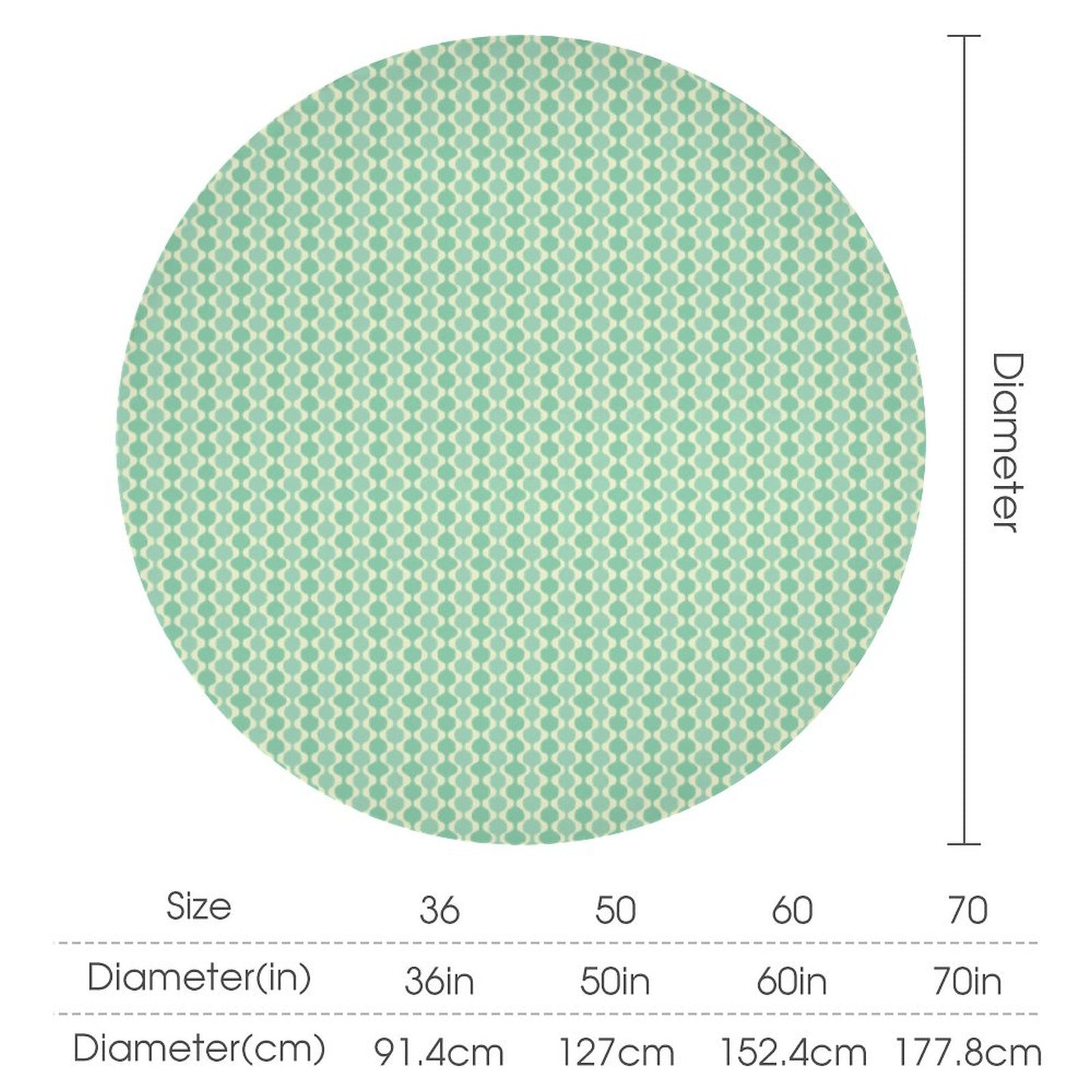 MCM Balusters | Round Tablecloth for Round Table