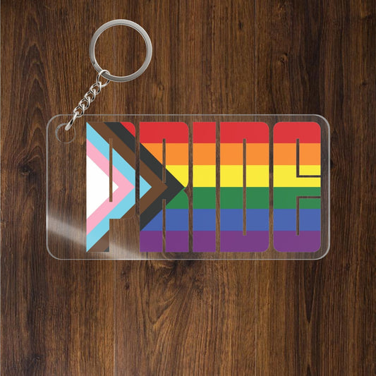 Rainbow Progress Pride Keychains