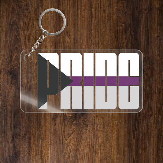 Demisexual Pride Keychains