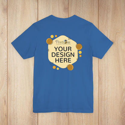 Custom Blue & Teal Tees for BELLA+CANVAS® 3001