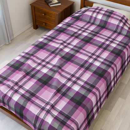 Straight Queer Pride Plaid Velveteen Plush Blanket