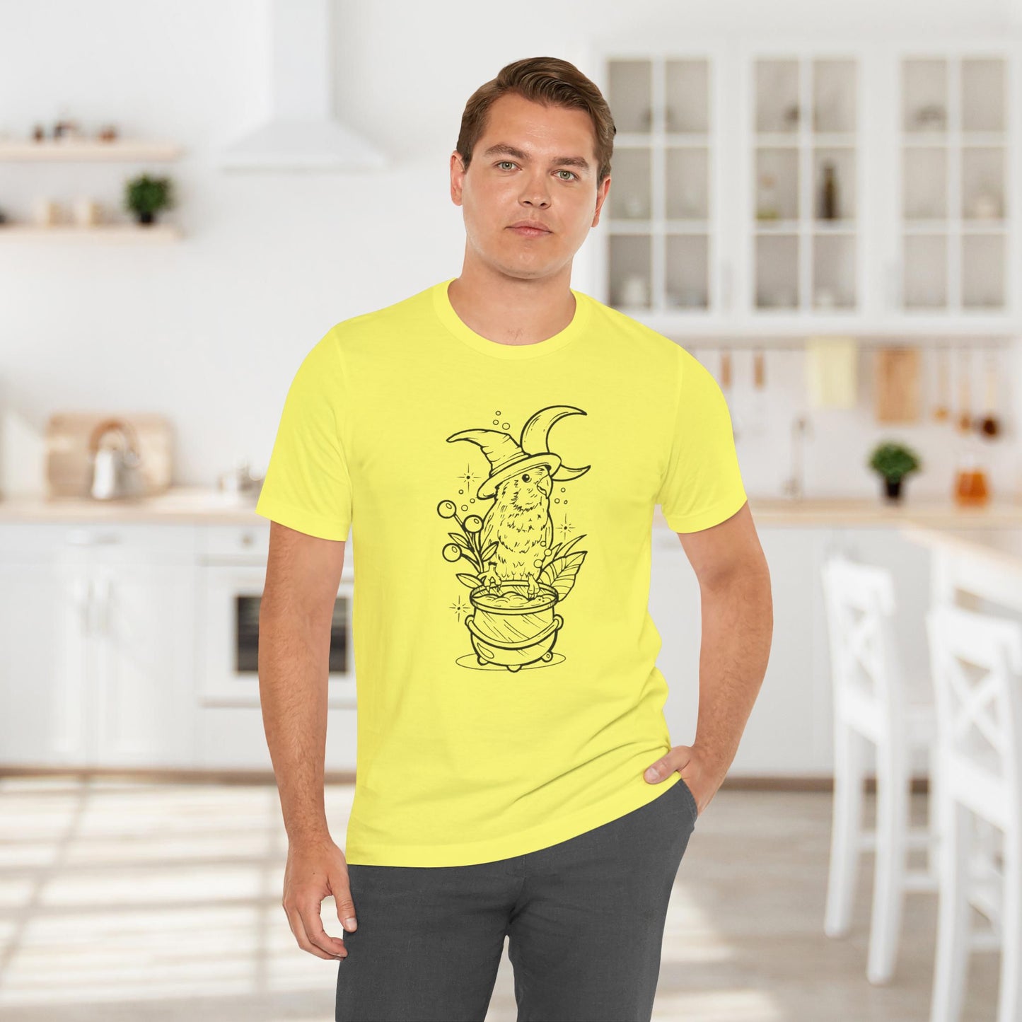 Witches' Brew Lovebird, Line Art Tee