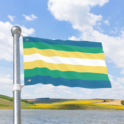 Non-Binary Man Pride Flag with Grommets