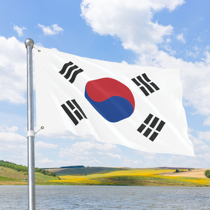 South Korea Flag with Grommets