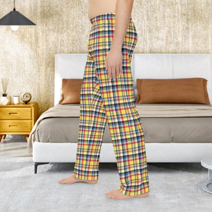 Men’s Yellow, Red & Teal Gurnee IL Pajama Pants