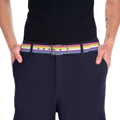 Bigender Pride 5-Stripe Flag Belt