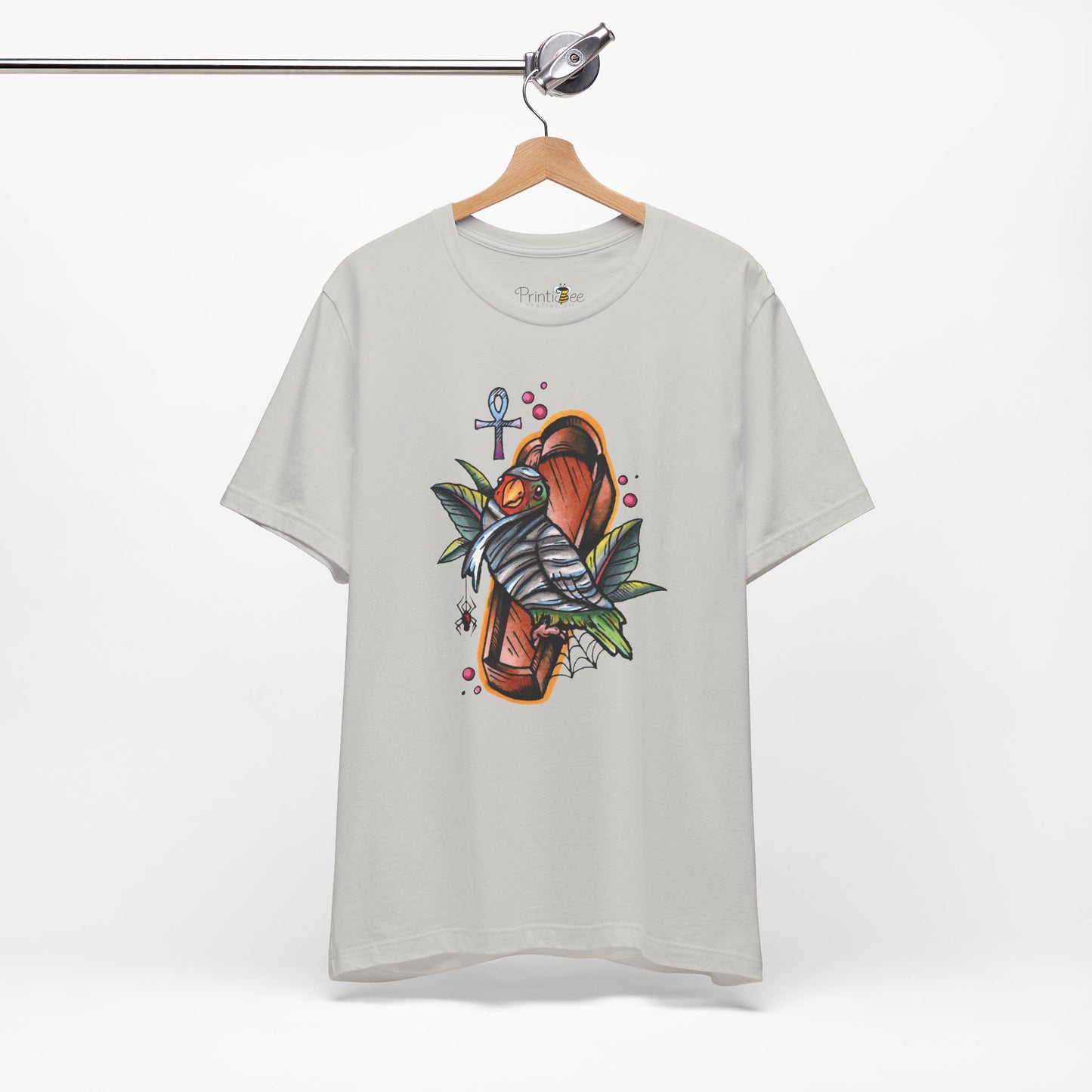 Mummy Lovebird Hand-Drawn & Hand-Colored Tee