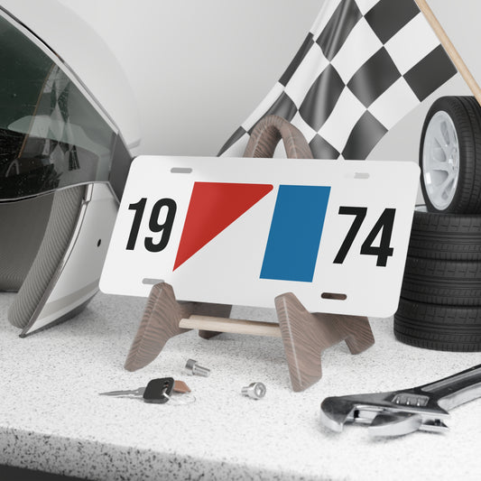 AMC Logo Personalized White & Black Vanity Plates