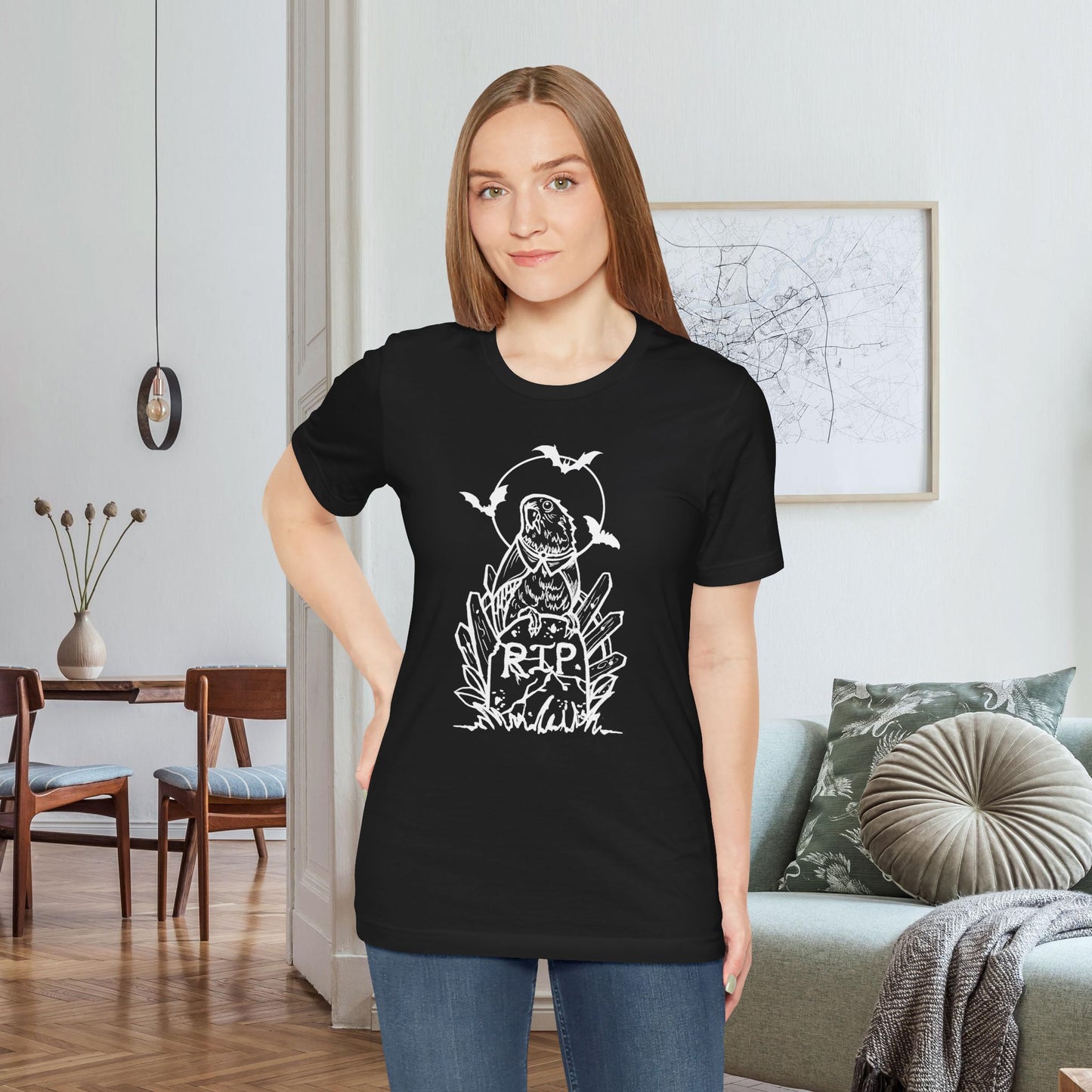 Vampire Lovebird, Line Art Tee