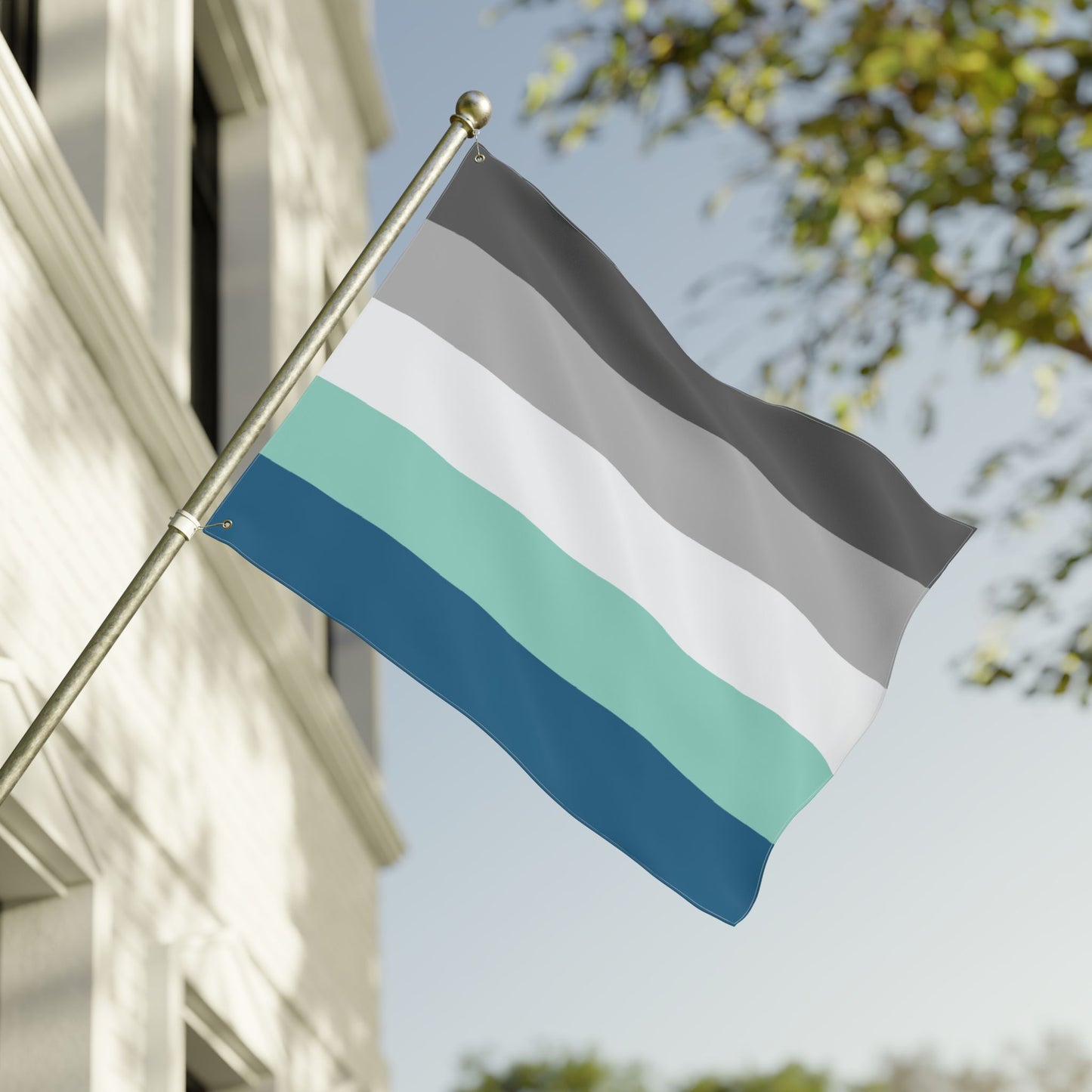 30'' × 40'' Frayromantic Pride Flag with Grommets