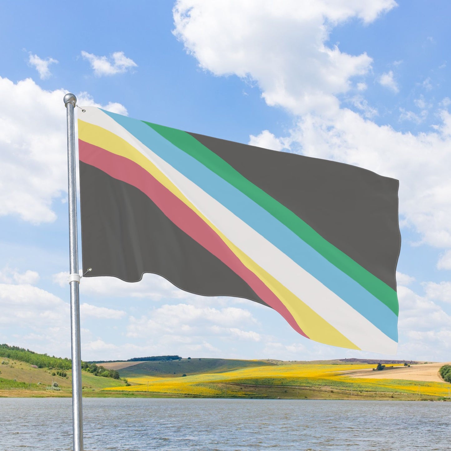Disability Pride Flag with Grommets