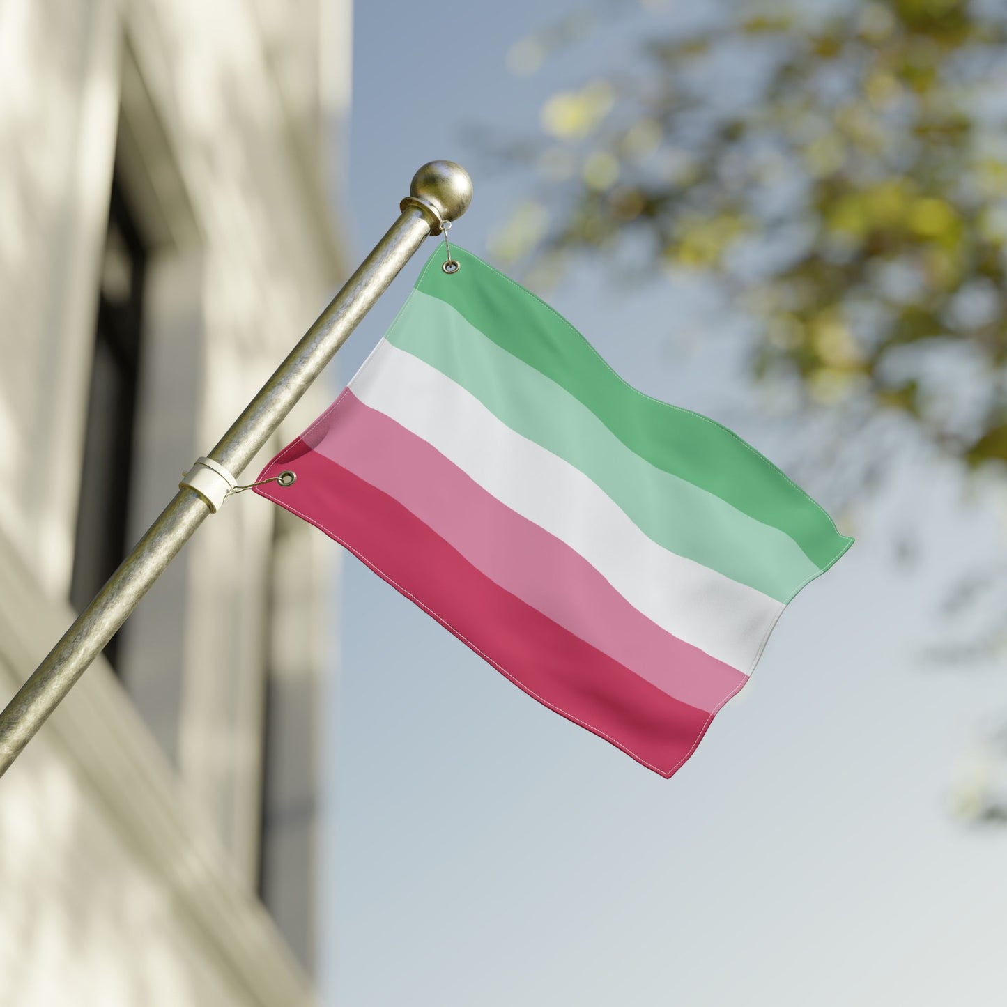 12'' × 18'' Abrosexual Double-Sided Pride Flag with Grommets