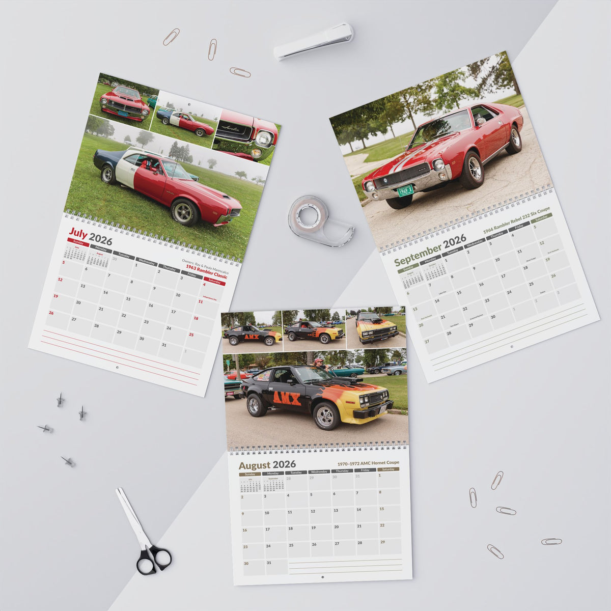 2026- AMC Javelin / AMX Wall Calendar • AMC Homecoming 2025