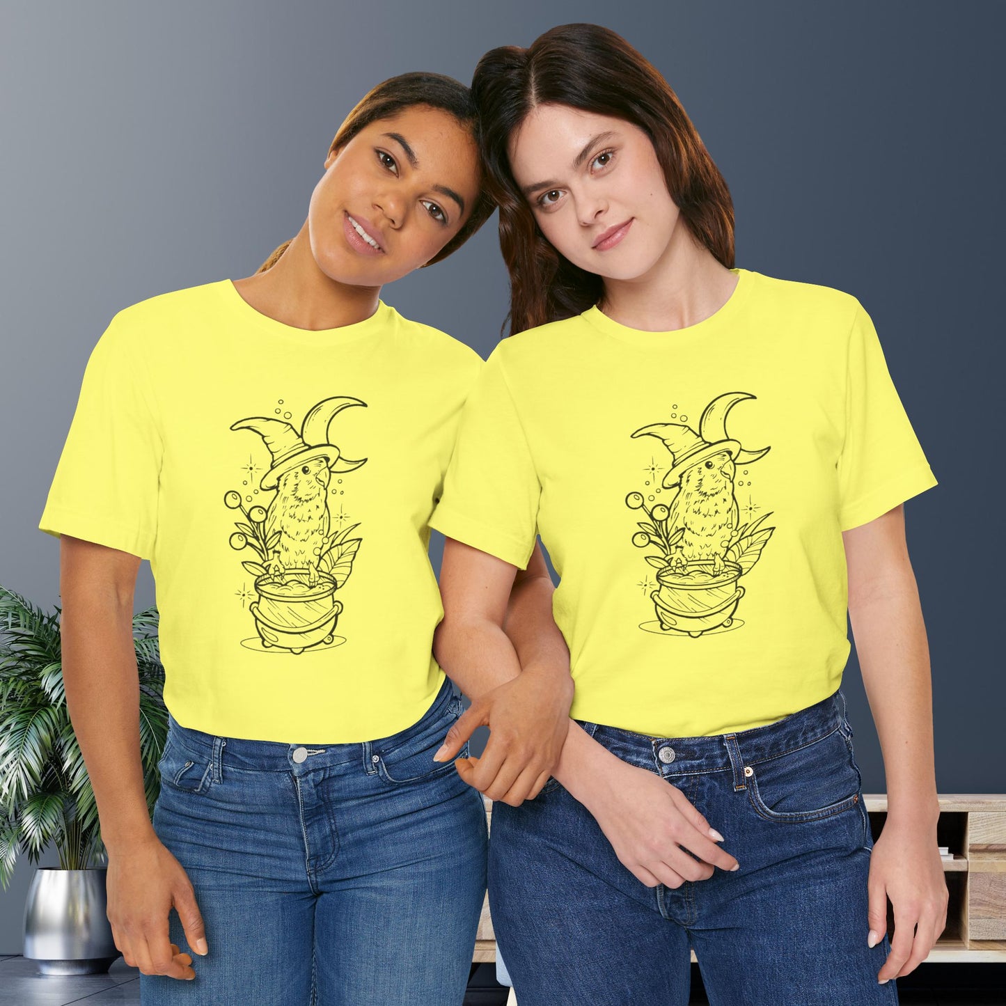 Witches' Brew Lovebird, Line Art Tee