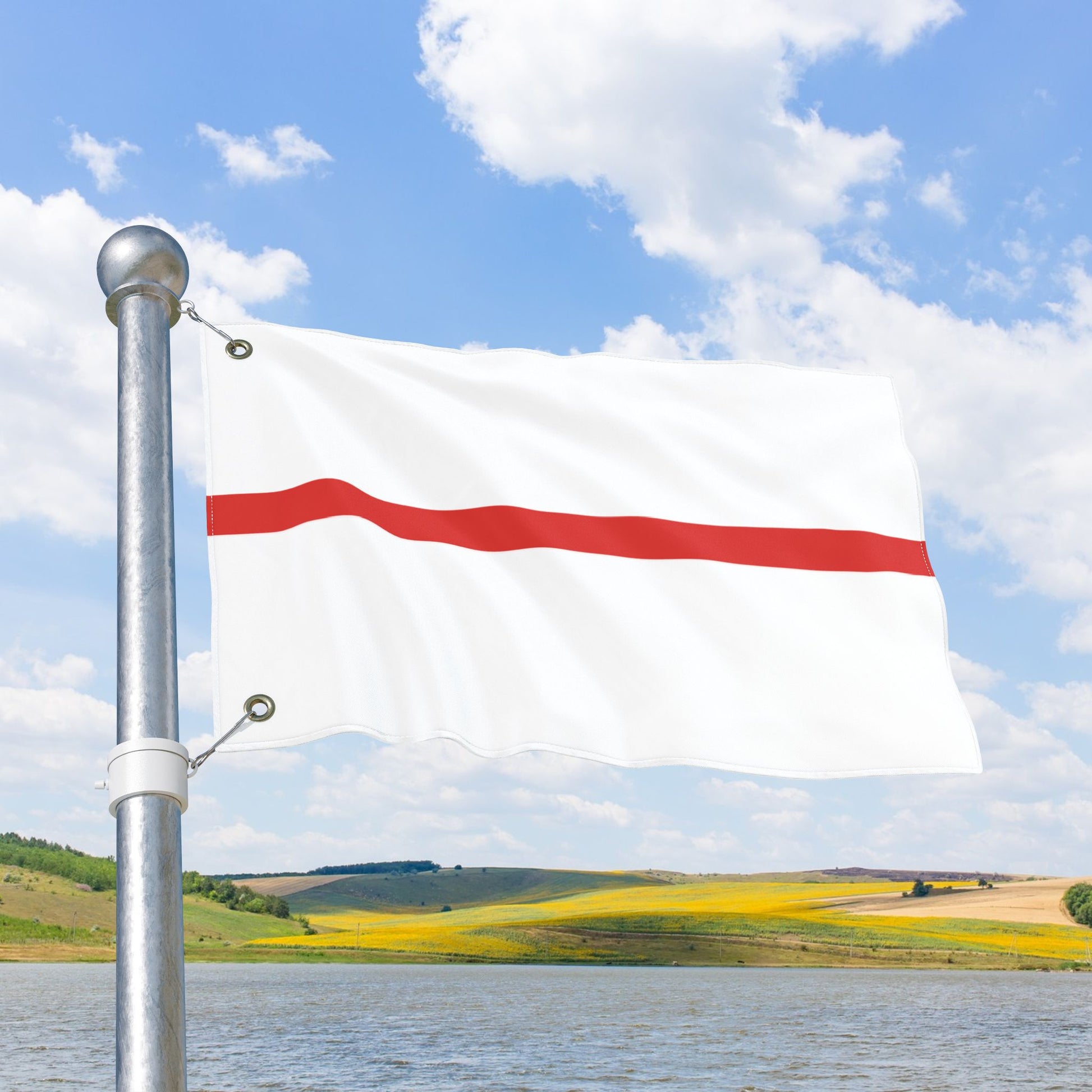 Thin Red Line for Nurses Flag with Grommets