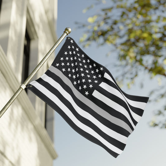 24'' × 36'' USA Thin Silver Line American Flag with Grommets