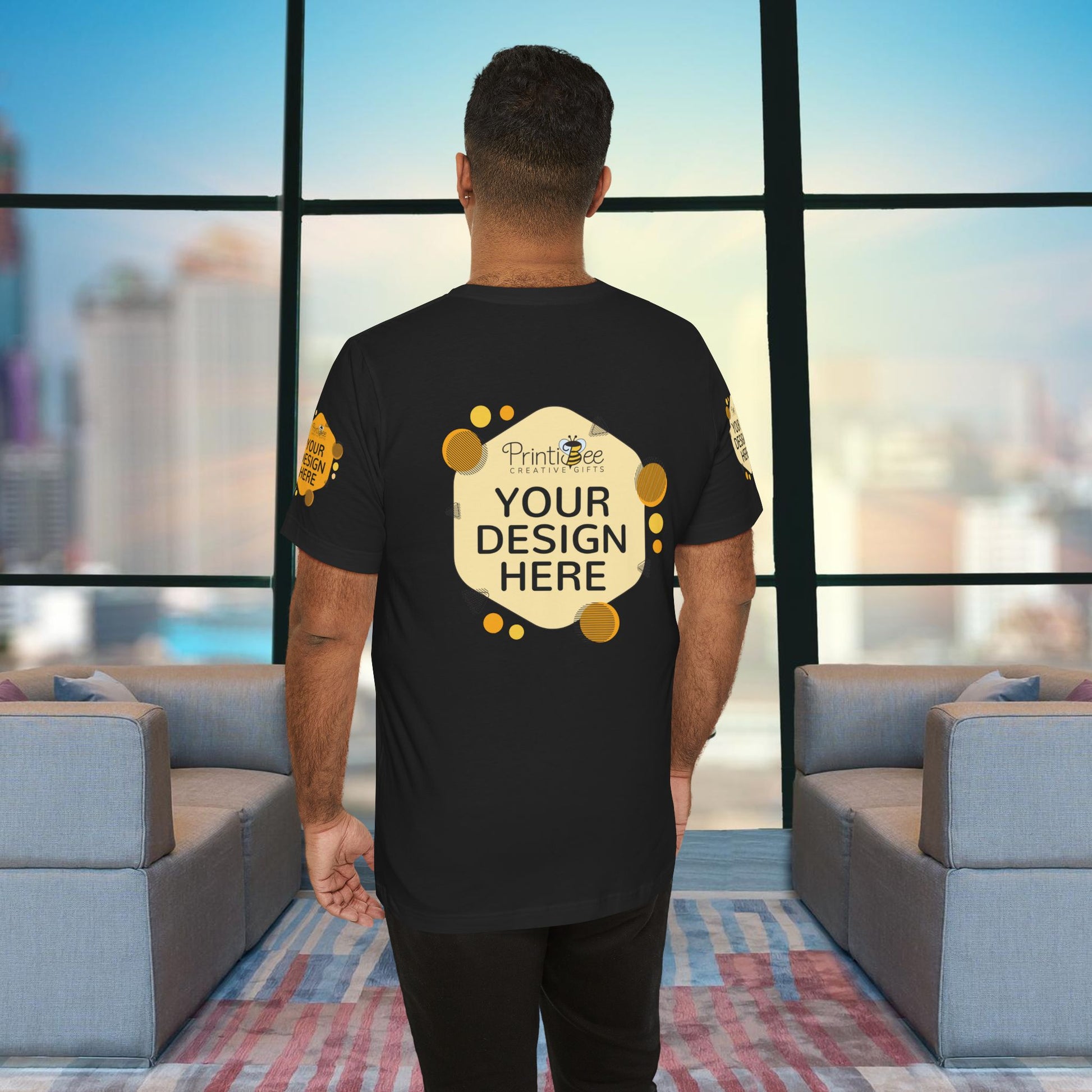 Custom White, Black & Grey Tees for BELLA+CANVAS® 3001